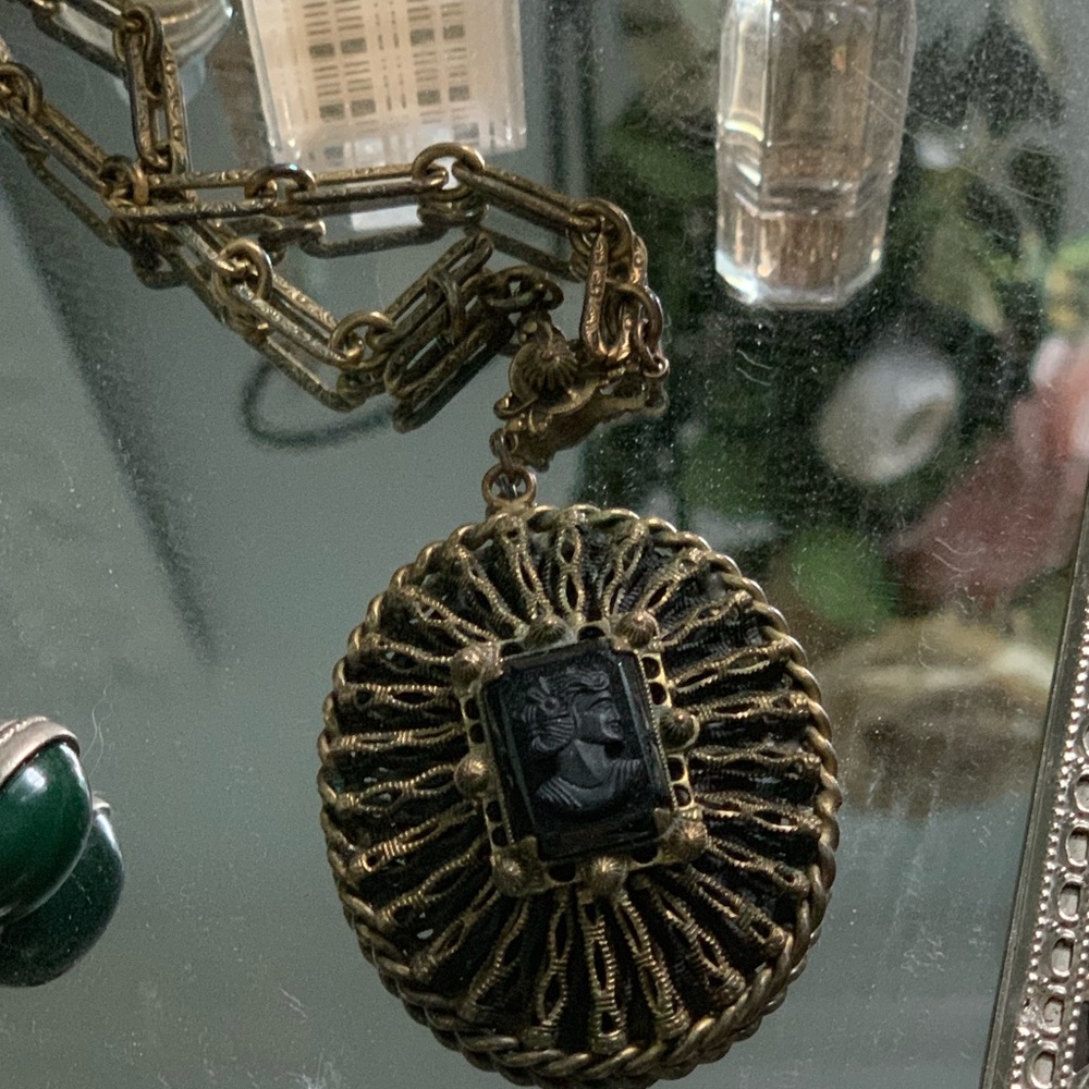 Vintage cameo necklace